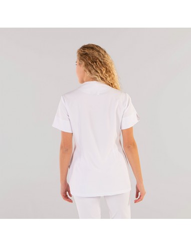 Chaqueta para farmacia con detalles lila  Uniformes médicos, Vestuario  profesional, Uniformes de enfermería